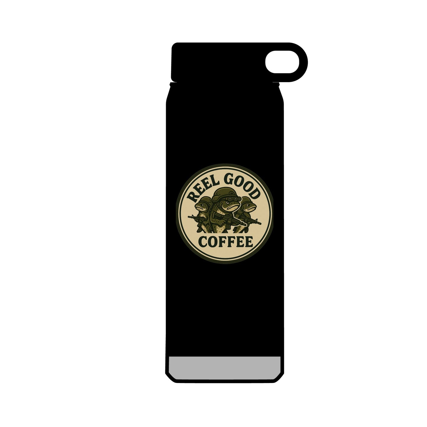 Retro Reel Good Coffee Logo - 32oz Insulated Water Bottle
