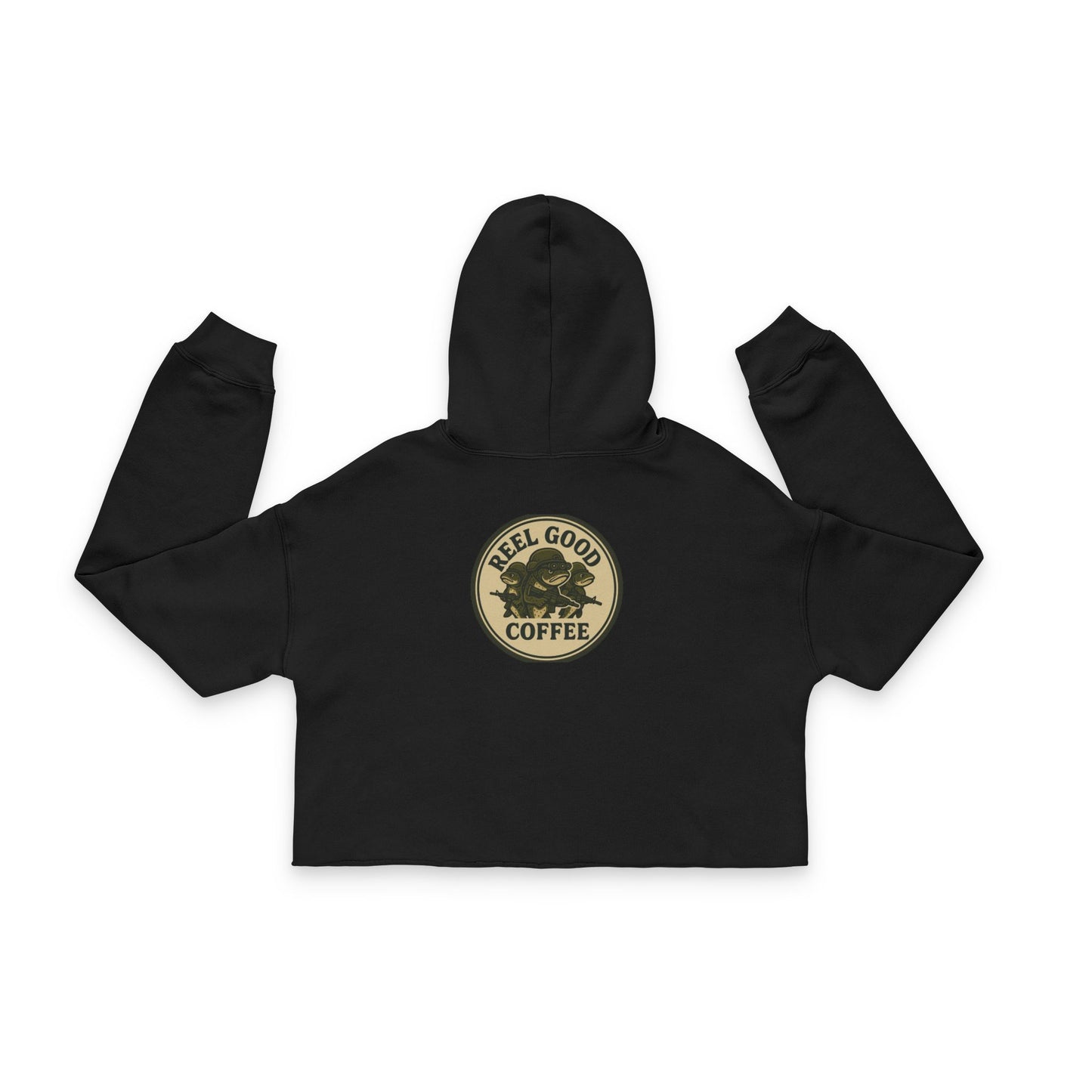 Reel Good Retro Logo Women's Cropped Hoodie