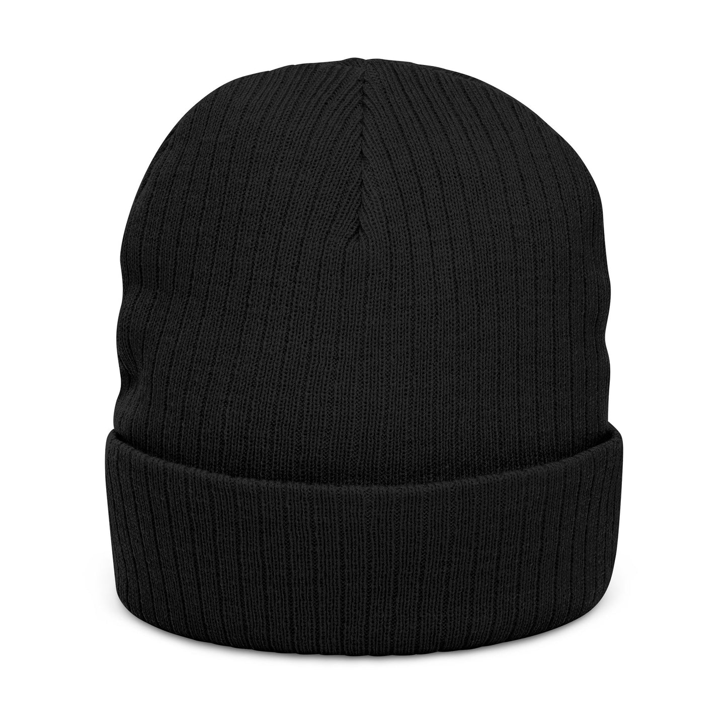 Reel Good Embroidered Patch Ribbed Knit Beanie