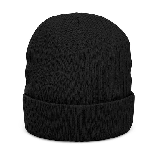 Reel Good Embroidered Patch Ribbed Knit Beanie