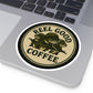 Reel Good Coffee Retro Logo Round Sticker