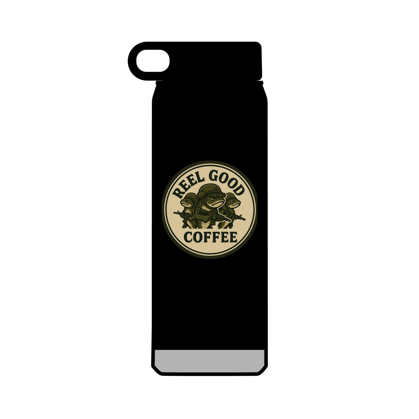 Retro Reel Good Coffee Logo - 32oz Insulated Water Bottle