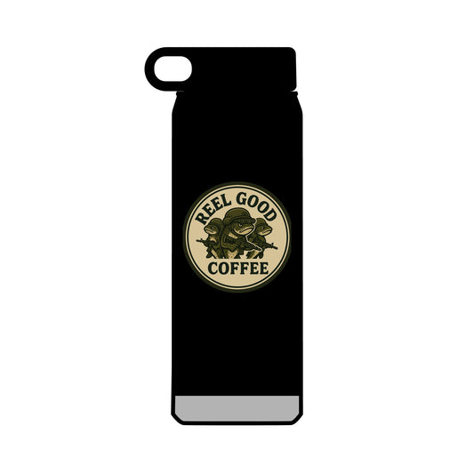 Retro Reel Good Coffee Logo - 32oz Insulated Water Bottle