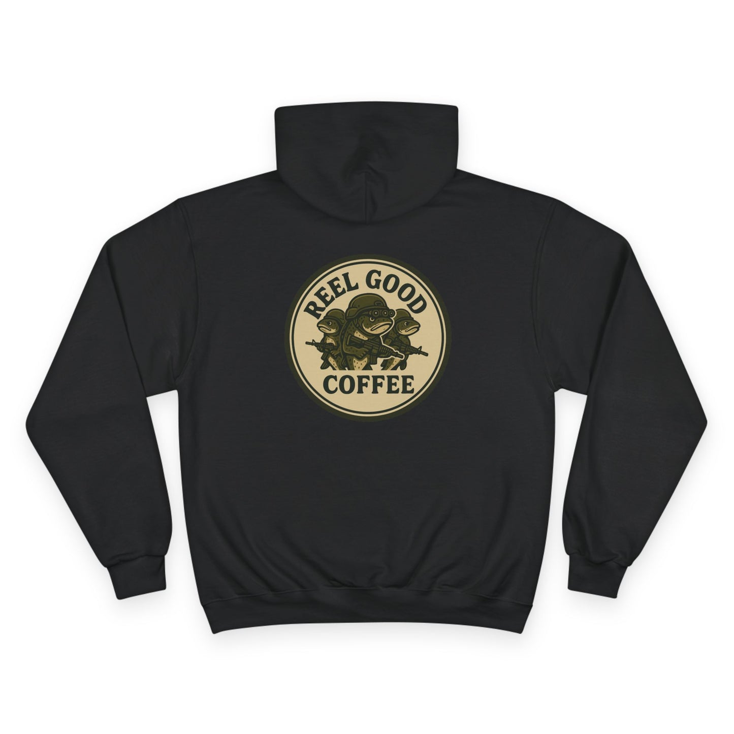 Reel Good Coffee Retro Logo Champion Hoodie